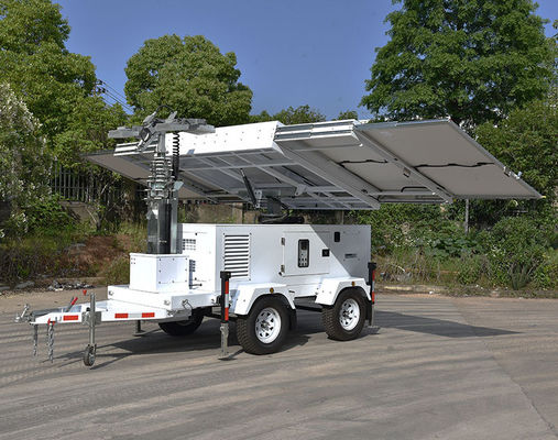 360° Электрическое вращение 6 × 470W,Моно,Гидравлическое подъемное 4 × 200W светодиодная лампа,IP67,120000Lms Солнечная маяковая башня